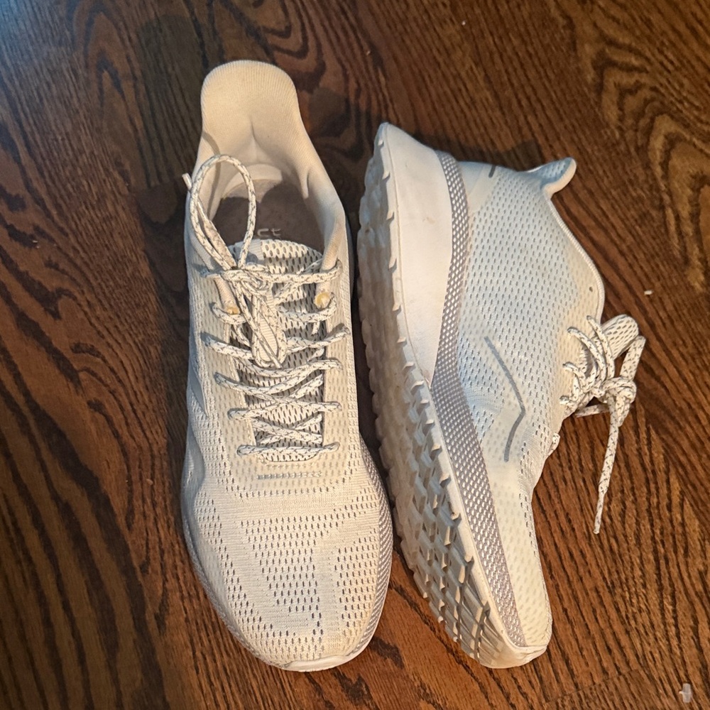Adidas Cream Athletic Sneakers